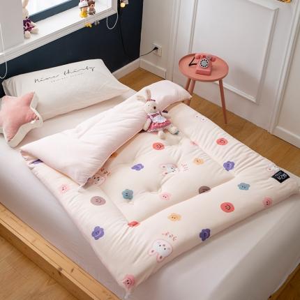 91家纺网 家纺一手货源 找家纺 宅部落 2020新款A类针织棉抗菌儿童冬被 笑脸-粉