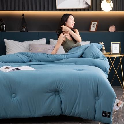 91家纺网 家纺一手货源 找家纺 （总）宅部落 2020新款A类针织棉抗菌儿童冬被（2）