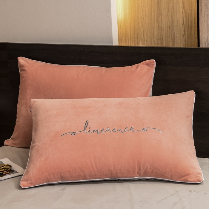 91家纺网 家纺一手货源 找家纺 瑞驰 2022新款A类婴儿绒保暖四件套 倾城粉+摩登灰