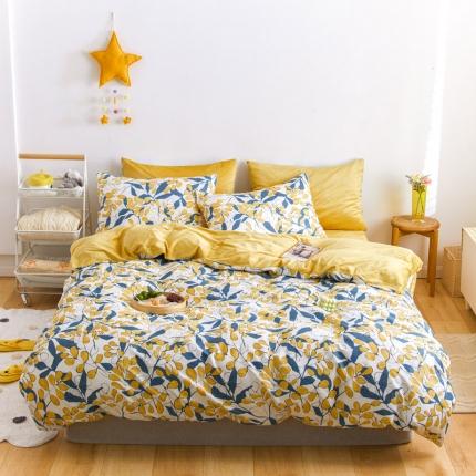 梦家居 2020新款秋冬A棉B绒四件套 硕果盈枝绒