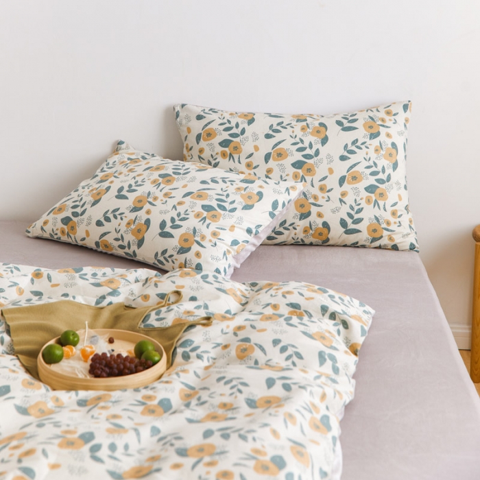 91家纺网 家纺一手货源 找家纺 梦家居 2020新款秋冬A棉B绒四件套 丝语绒