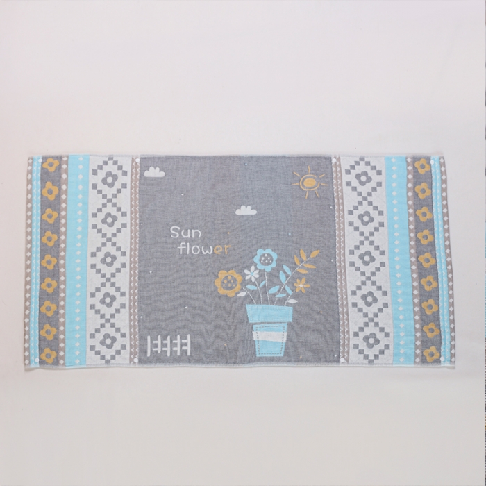 91家纺网 家纺一手货源 找家纺 朴尔纯棉纱布成人防滑半包按扣固定式盖枕头一对巾全棉 盆栽灰