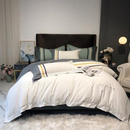 91家纺网 家纺一手货源 找家纺 （总）太古汇2020新款100S单股磨毛工艺款四件套纯甄系列