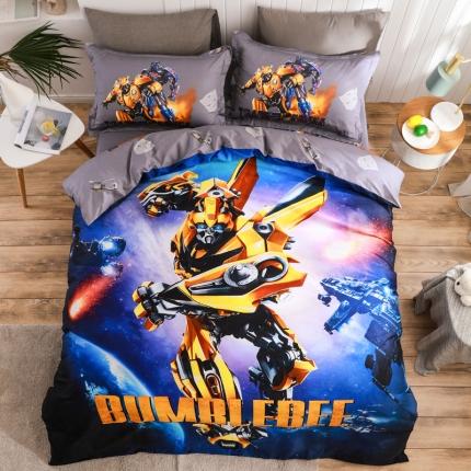 艺家源 新品13376大版卡通四件套大黄蜂系列 赛博坦星球