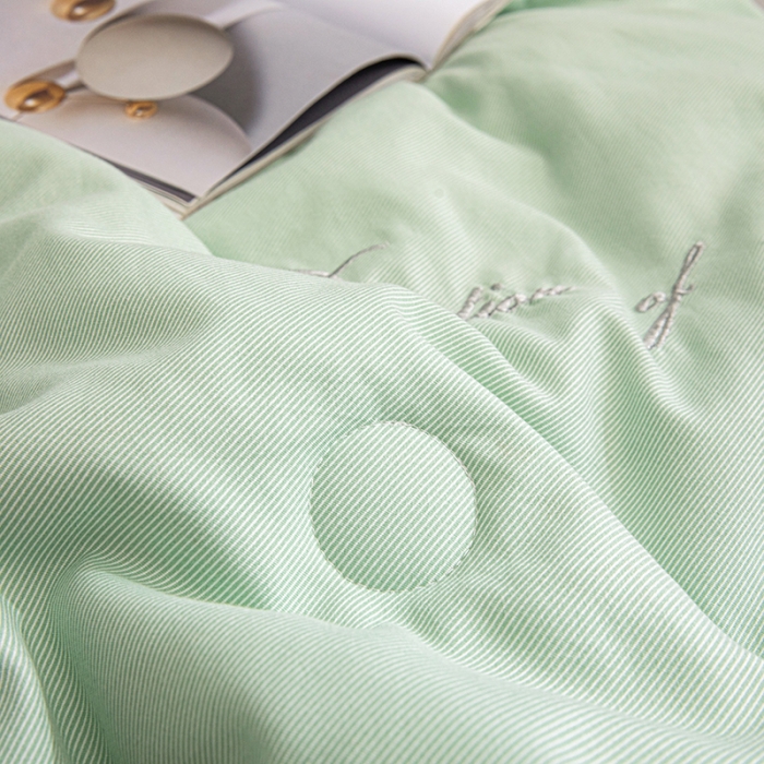 91家纺网 家纺一手货源 找家纺 久典 2020新款生态暖绒抗菌被 奥利--绿色