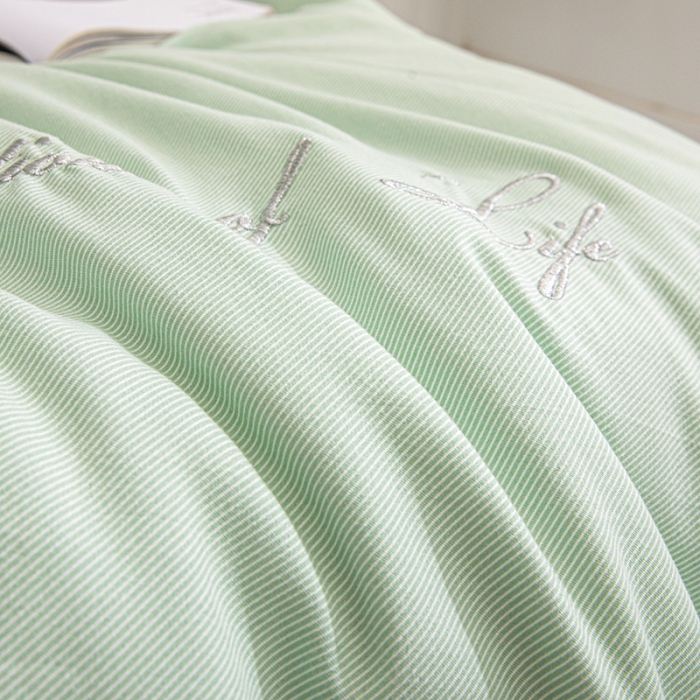 91家纺网 家纺一手货源 找家纺 久典 2020新款生态暖绒抗菌被 奥利--绿色