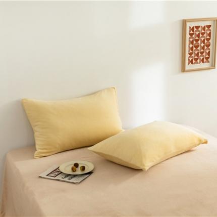 91家纺网 家纺一手货源 找家纺 （总）棉眠 2020新款秋冬纯色牛奶绒单品枕套