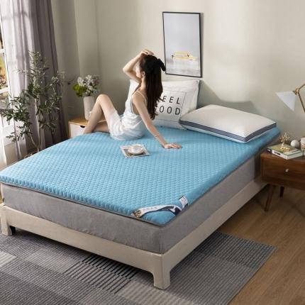 暖季 2020新款透气舒适乳胶大床床垫 天空蓝