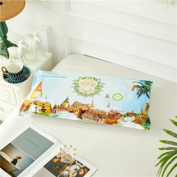 91家纺网 家纺一手货源 找家纺 独立原创正品亚洲象天然乳胶枕单人成人枕头按摩颈椎保健枕