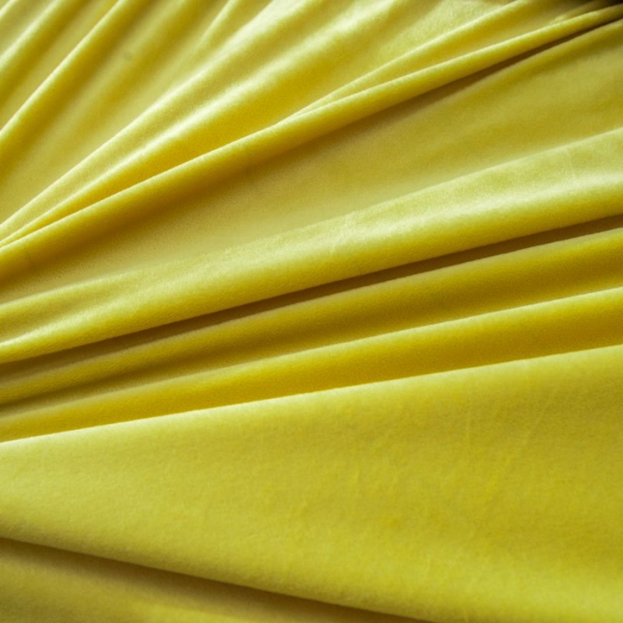 91家纺网 家纺一手货源 找家纺 尚品本色正版授权 纯色刺绣水晶绒保暖四件套 玉米黄