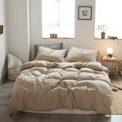 91家纺网 家纺一手货源 找家纺 （总）尚品本色 2022新款水洗棉套件系列-四件套