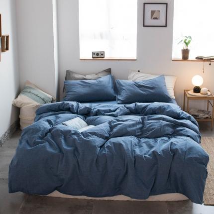 91家纺网 家纺一手货源 找家纺 （总）尚品本色 2022新款水洗棉套件系列-四件套