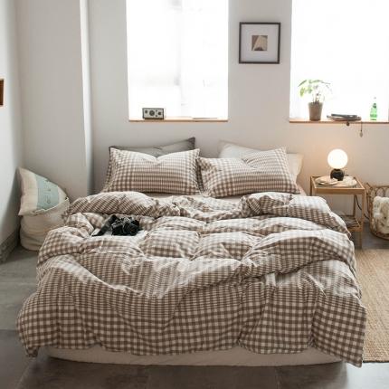 91家纺网 家纺一手货源 找家纺 （总）尚品本色 2022新款水洗棉套件系列-四件套