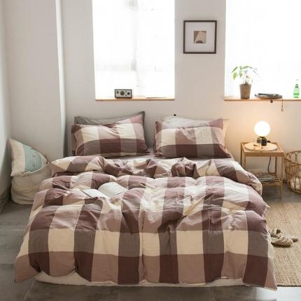 91家纺网 家纺一手货源 找家纺 （总）尚品本色 2022新款水洗棉套件系列-四件套