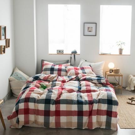 91家纺网 家纺一手货源 找家纺 （总）尚品本色 2022新款水洗棉套件系列-四件套