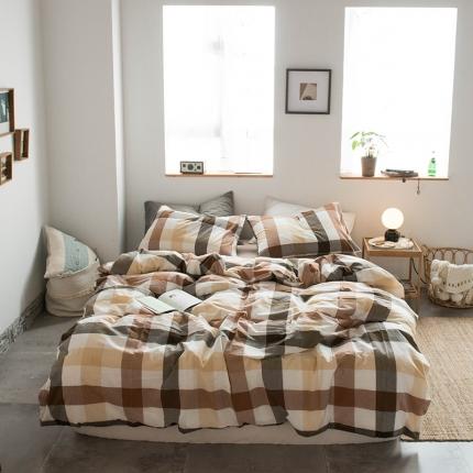 91家纺网 家纺一手货源 找家纺 （总）尚品本色 2022新款水洗棉套件系列-四件套