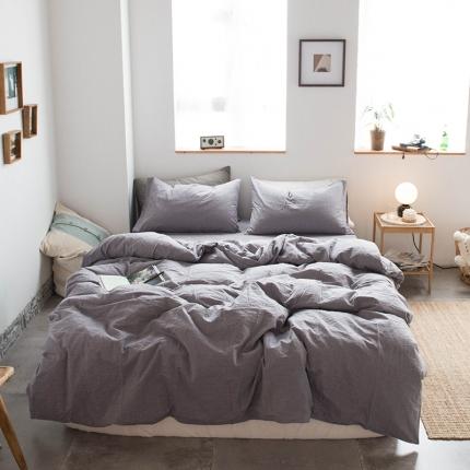 91家纺网 家纺一手货源 找家纺 （总）尚品本色 2022新款水洗棉套件系列-四件套