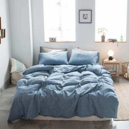 91家纺网 家纺一手货源 找家纺 （总）尚品本色 2022新款水洗棉套件系列-四件套