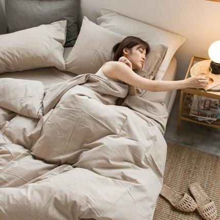 91家纺网 家纺一手货源 找家纺 （总）尚品本色 2022新款水洗棉套件系列-单被套