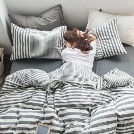 91家纺网 家纺一手货源 找家纺 （总）尚品本色 2022新款水洗棉套件系列-单被套