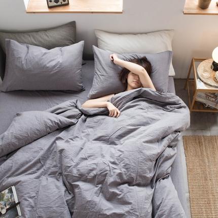 91家纺网 家纺一手货源 找家纺 （总）尚品本色 2022新款水洗棉套件系列-单被套