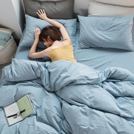 91家纺网 家纺一手货源 找家纺 （总）尚品本色 2022新款水洗棉套件系列-单被套