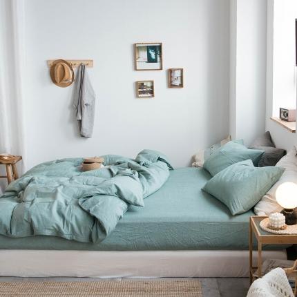 91家纺网 家纺一手货源 找家纺 （总）尚品本色 2022新款水洗棉套件系列-单床笠