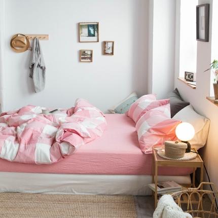 91家纺网 家纺一手货源 找家纺 （总）尚品本色 2022新款水洗棉套件系列-单床笠