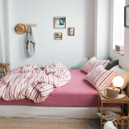 91家纺网 家纺一手货源 找家纺 （总）尚品本色 2022新款水洗棉套件系列-单床笠