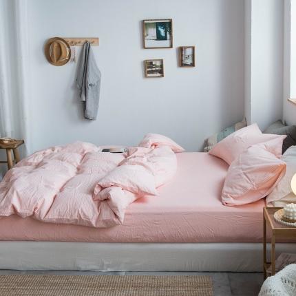 91家纺网 家纺一手货源 找家纺 （总）尚品本色 2022新款水洗棉套件系列-单床笠