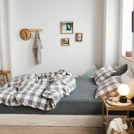 91家纺网 家纺一手货源 找家纺 （总）尚品本色 2022新款水洗棉套件系列-单床笠