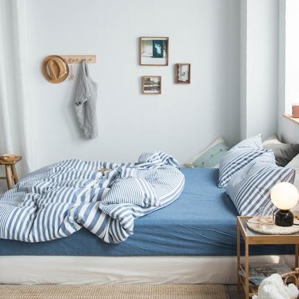 91家纺网 家纺一手货源 找家纺 （总）尚品本色 2022新款水洗棉套件系列-单床笠