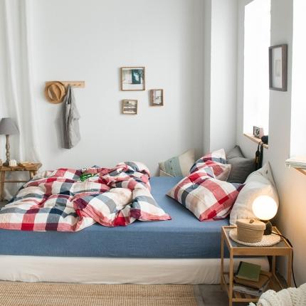 91家纺网 家纺一手货源 找家纺 （总）尚品本色 2022新款水洗棉套件系列-单床笠