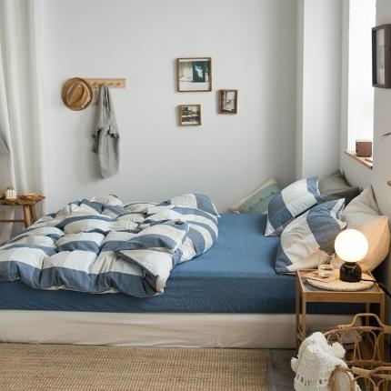 91家纺网 家纺一手货源 找家纺 （总）尚品本色 2022新款水洗棉套件系列-单床笠