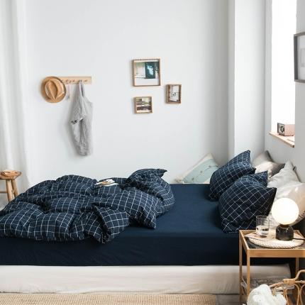 91家纺网 家纺一手货源 找家纺 （总）尚品本色 2022新款水洗棉套件系列-单床笠