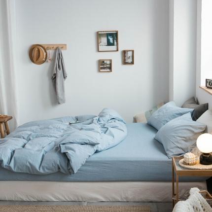 91家纺网 家纺一手货源 找家纺 （总）尚品本色 2022新款水洗棉套件系列-单床笠