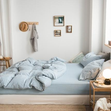 91家纺网 家纺一手货源 找家纺 （总）尚品本色 2022新款水洗棉套件系列-单床笠