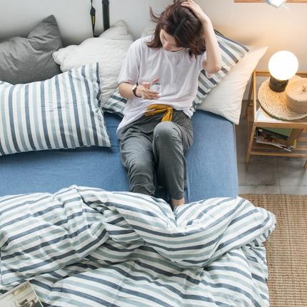 91家纺网 家纺一手货源 找家纺 （总）尚品本色 2022新款水洗棉套件系列-单床单