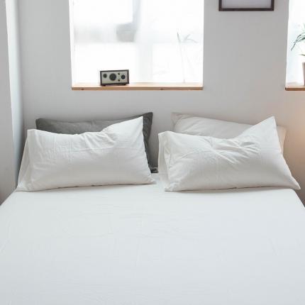 尚品本色 2022新款水洗棉套件系列-单床单 素白