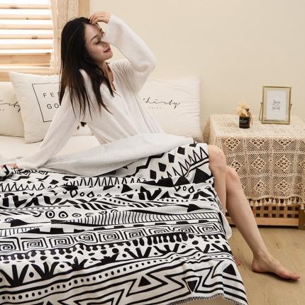 91家纺网 家纺一手货源 找家纺 （总）宅部落婴肤绒小兔绒双面毯披肩毯办公毯车毯毛毯盖毯