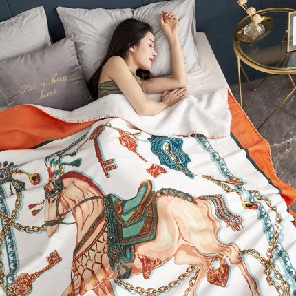 91家纺网 家纺一手货源 找家纺 （总）宅部落婴肤绒小兔绒双面毯披肩毯办公毯车毯毛毯盖毯