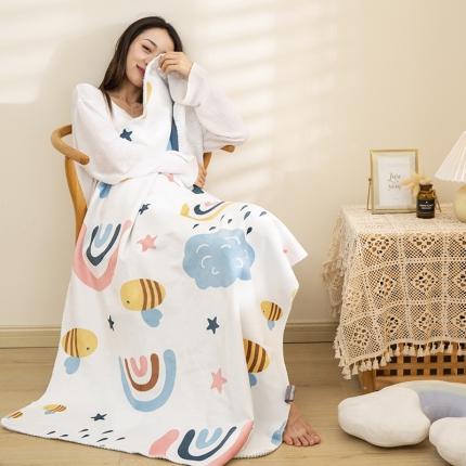 91家纺网 家纺一手货源 找家纺 （总）宅部落婴肤绒小兔绒双面毯披肩毯办公毯车毯毛毯盖毯