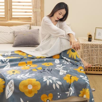 91家纺网 家纺一手货源 找家纺 （总）宅部落婴肤绒小兔绒双面毯披肩毯办公毯车毯毛毯盖毯