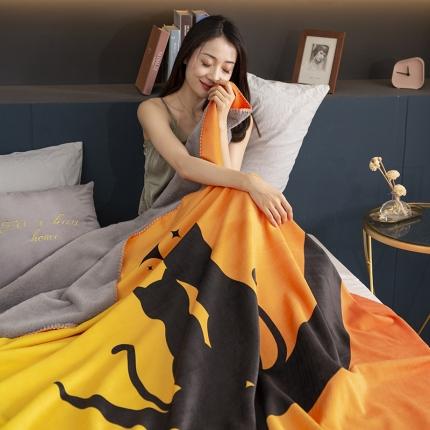 91家纺网 家纺一手货源 找家纺 （总）宅部落婴肤绒小兔绒双面毯披肩毯办公毯车毯毛毯盖毯