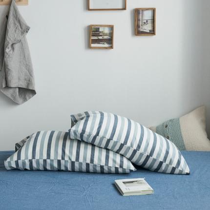 91家纺网 家纺一手货源 找家纺 （总）尚品本色 2022新款水洗棉套件系列-单枕套