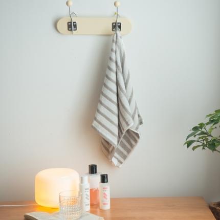 91家纺网 家纺一手货源 找家纺 （总）尚品本色 2022新款21支条纹毛巾浴巾