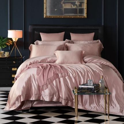 91家纺网 家纺一手货源 找家纺 （总）赫本真丝馆 2025新款素色全真丝系四件套