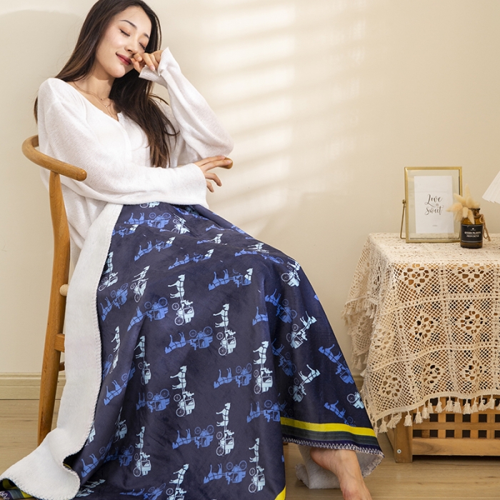 91家纺网 家纺一手货源 找家纺 宅部落婴肤绒小兔绒双面毯披肩毯办公毯车毯毛毯盖毯老爷车