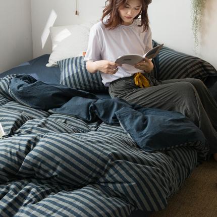 91家纺网 家纺一手货源 找家纺 （总）尚品本色 2022新款针织棉套件系列-单品被套