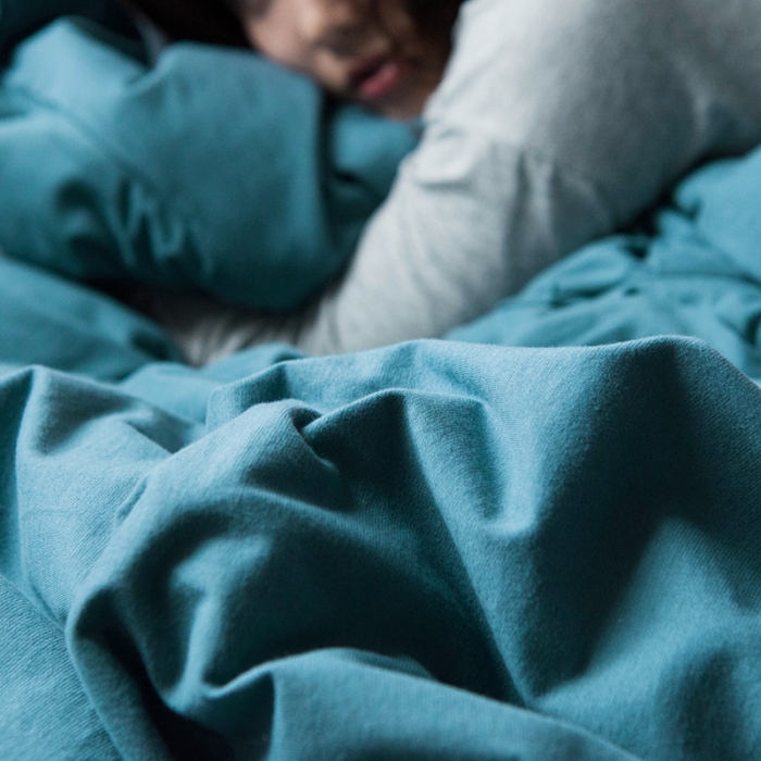 91家纺网 家纺一手货源 找家纺 尚品本色 2022新款针织棉套件系列-单品被套 海蓝色